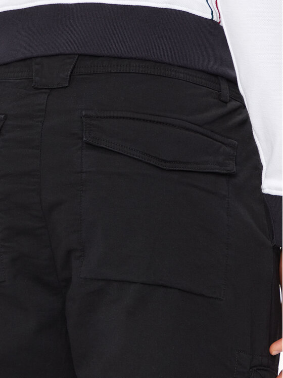 Aeronautica Militare Aeronautica Militare Kargo hlače 241PA1582CT3255 Črna Regular Fit