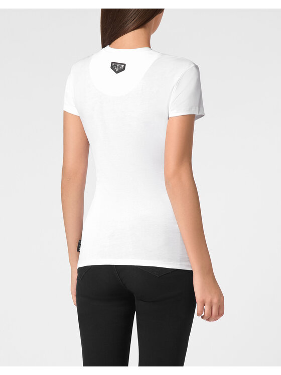 PHILIPP PLEIN PHILIPP PLEIN Tričko 9447 Biela Skin Tight Fit