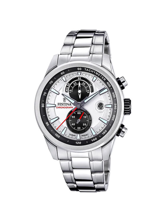 Festina Festina Zegarek F20694-1 Srebrny
