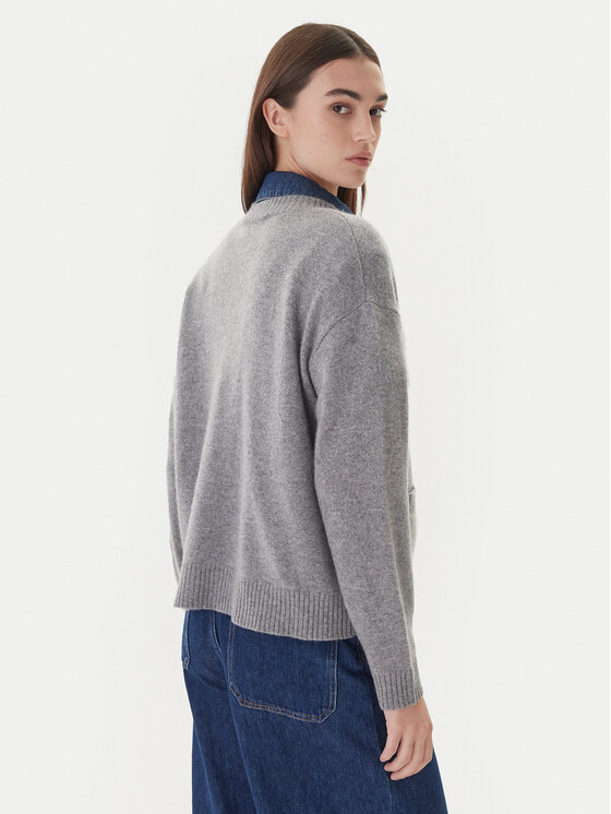 Weekend Max Mara Weekend Max Mara Cardigan Ombra 2525346012 Grigio Relaxed Fit