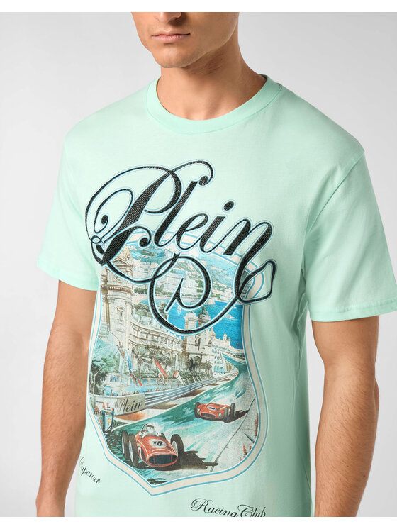 PHILIPP PLEIN PHILIPP PLEIN T-Shirt 24917 Zielony Regular Fit
