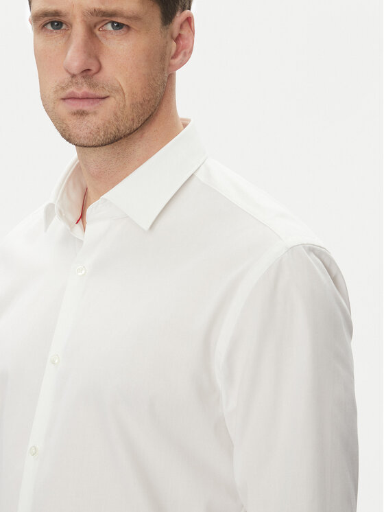 HUGO HUGO Риза Kenno 50539707 Бял Slim Fit