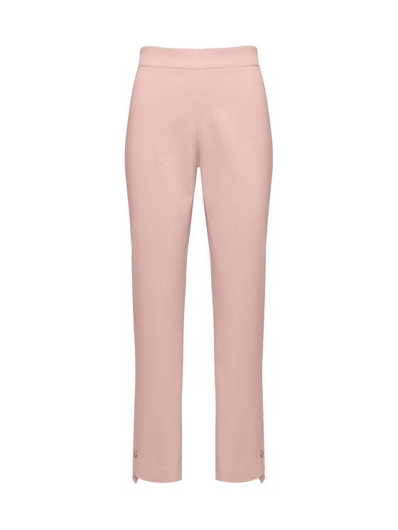 QUIOSQUE QUIOSQUE Dámské kalhoty 3UB005 Růžová Regular Fit