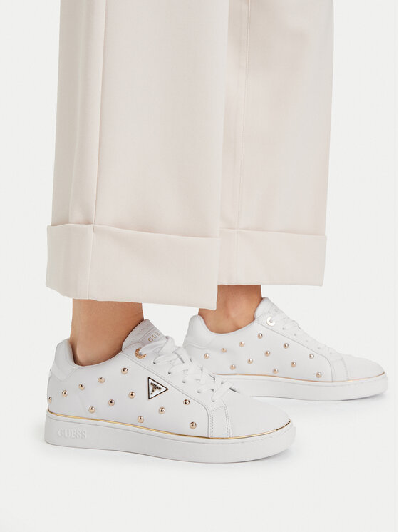 Guess Guess Sneakersy FLPBON ELE12 Biały