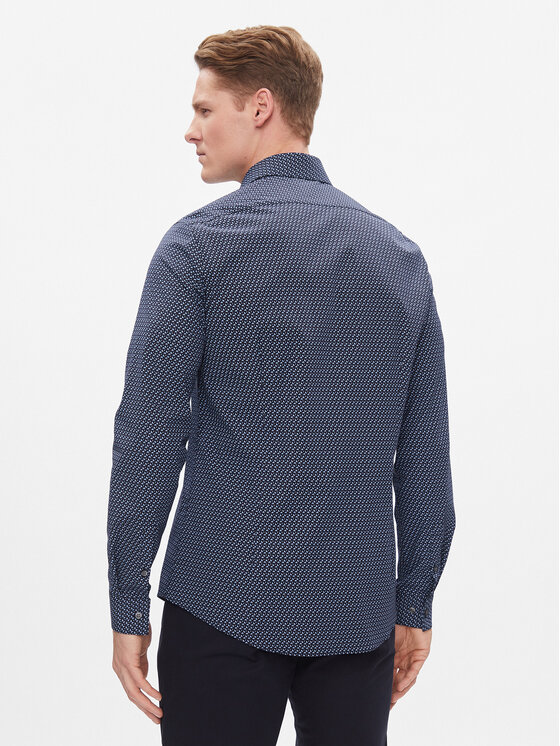 Calvin Klein Calvin Klein Koszula K10K112311 Granatowy Slim Fit