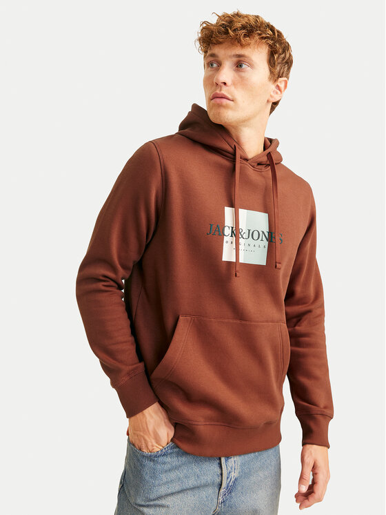 Jack&Jones Jack&Jones Majica dugih rukava 12262513 Smeđa Regular Fit