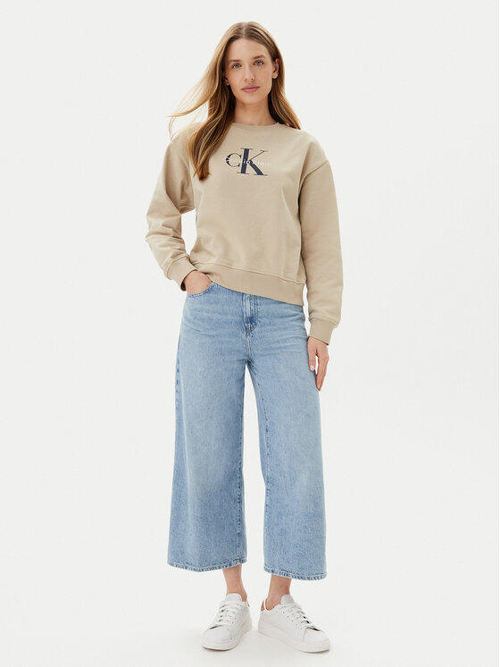 Calvin Klein Jeans Calvin Klein Jeans Bluza LV047B234G Beżowy Relaxed Fit