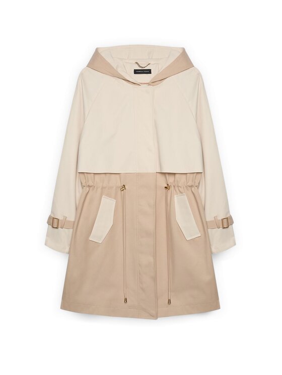 Fiorella Rubino Fiorella Rubino Cappotto invernale 0010T000360N002 Crema Slim Fit