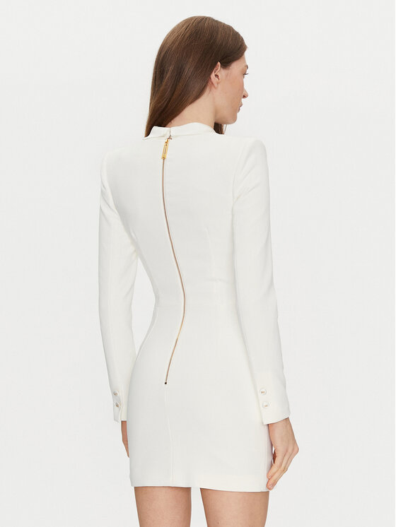 Elisabetta Franchi Elisabetta Franchi Sukienka koktajlowa AB-709-51E2-V550 Biały Regular Fit
