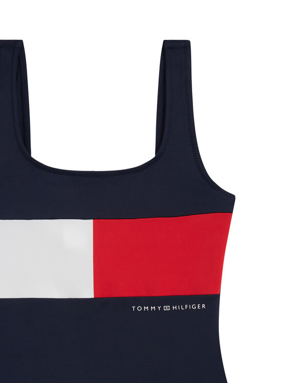 Tommy Hilfiger Tommy Hilfiger Maudymosi kostiumėlis UG0UG00828 Tamsiai mėlyna
