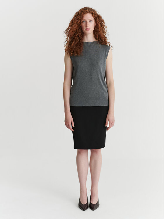 TATUUM TATUUM Spódnica midi MONITA Czarny Flare Fit
