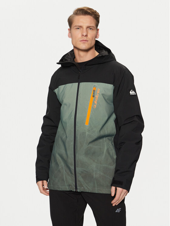 Quiksilver Slēpošanas jaka Morton EQYTJ03458 Zaļš Modern Fit