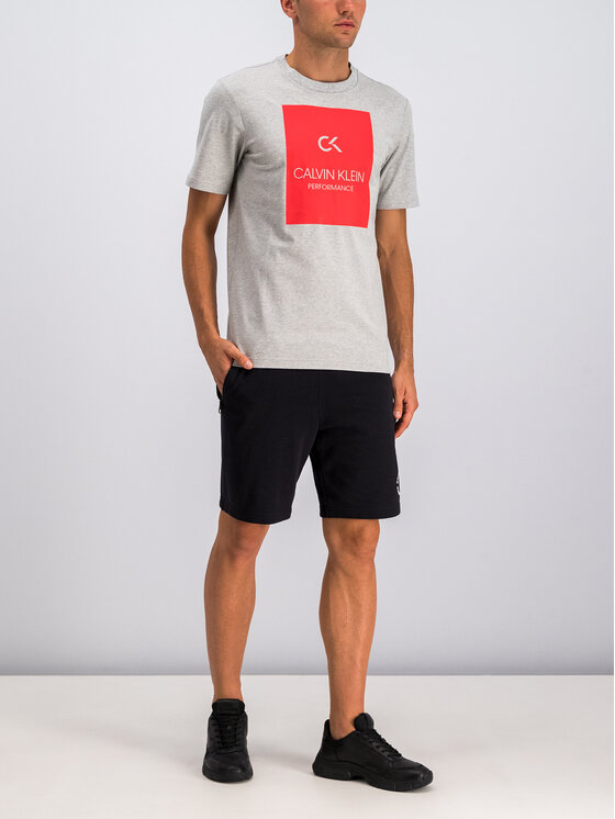 Calvin Klein Performance T-Shirt 00GMS9K221 Szary Regular Fit