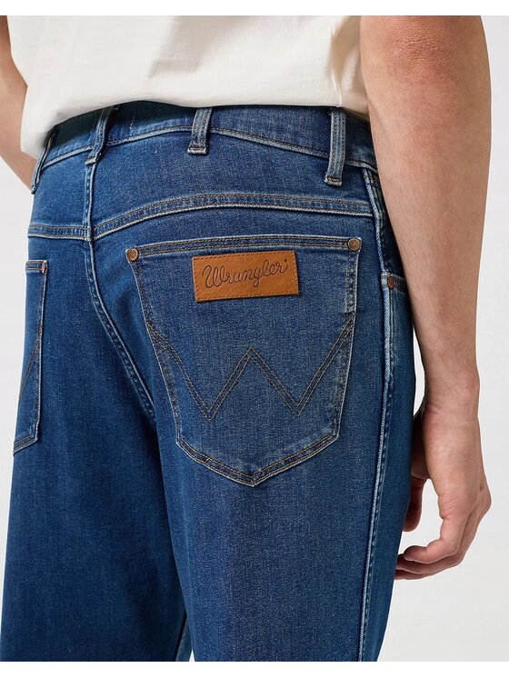 Wrangler Wrangler Jeansy River Niebieski Tapered Fit