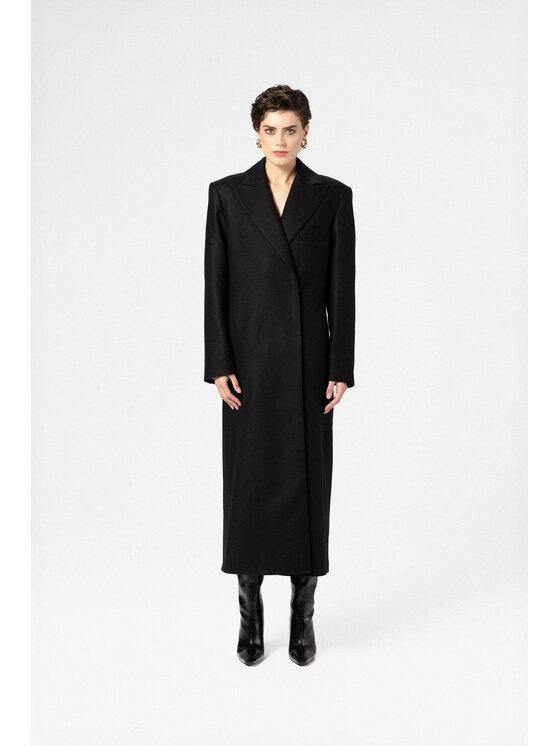 LE POSSÉ LE POSSÉ Cappotto di transizione PDMZWIK Nero Structured Fit