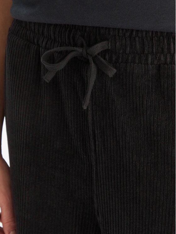 Roxy Roxy Szövet nadrág Lekeito Paint Knit ERJNP03691 Fekete Regular Fit