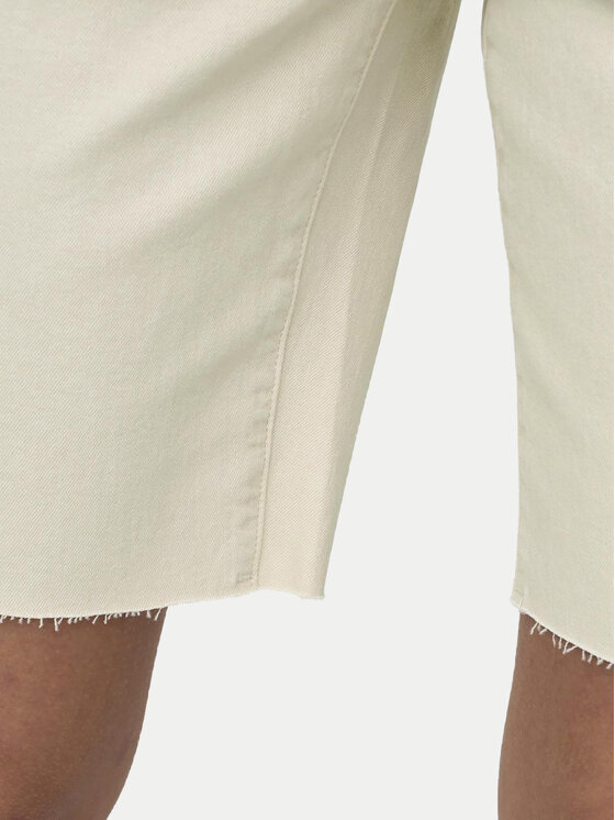 ONLY ONLY Pantaloni scurți de blugi Emily 15311258 Écru Mom Fit