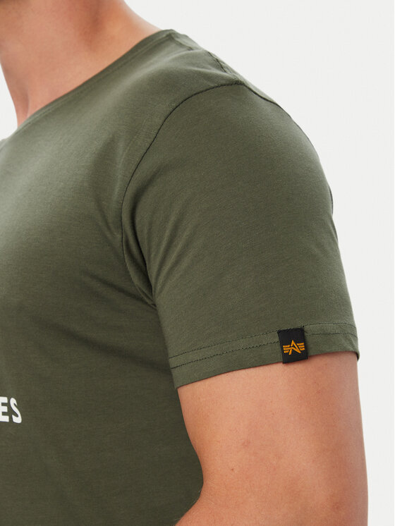 Alpha Industries Alpha Industries T-Shirt Basic 100501 Zielony Regular Fit