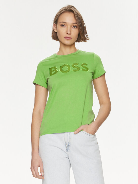 Boss Majica Eventsa 50514967 Zelena Regular Fit