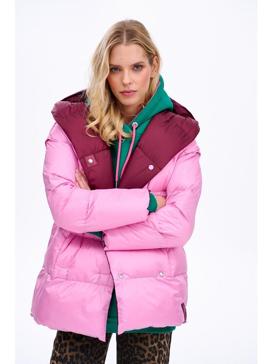 NAOKO NAOKO Kurtka zimowa Alaska Rosette Bordowy Regular Fit