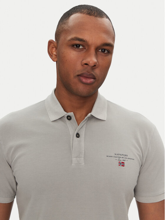 Napapijri Napapijri Poloshirt Elbas NP0A4GDL Grau Regular Fit