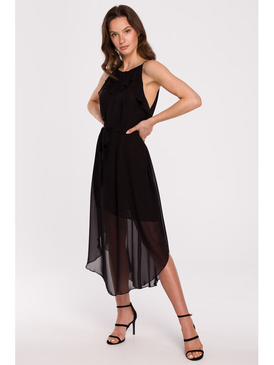 Makover Makover Abito da sera K137 Nero Regular Fit