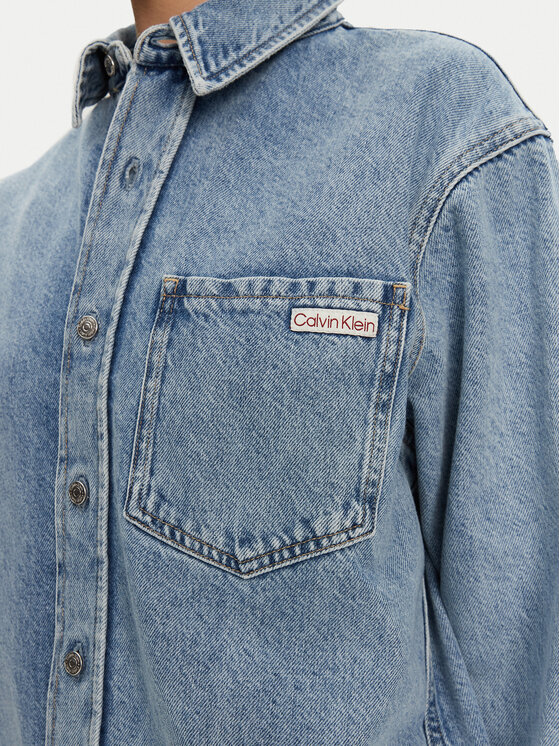 Calvin Klein Jeans Calvin Klein Jeans traper košulja J20J225516 Plava Relaxed Fit