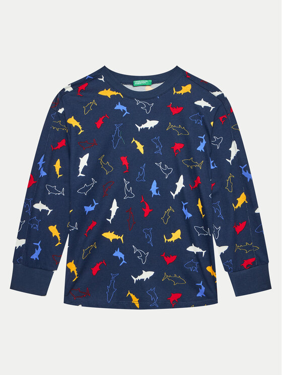 United Colors Of Benetton United Colors Of Benetton Pidžama 32K60P07I Plava Regular Fit