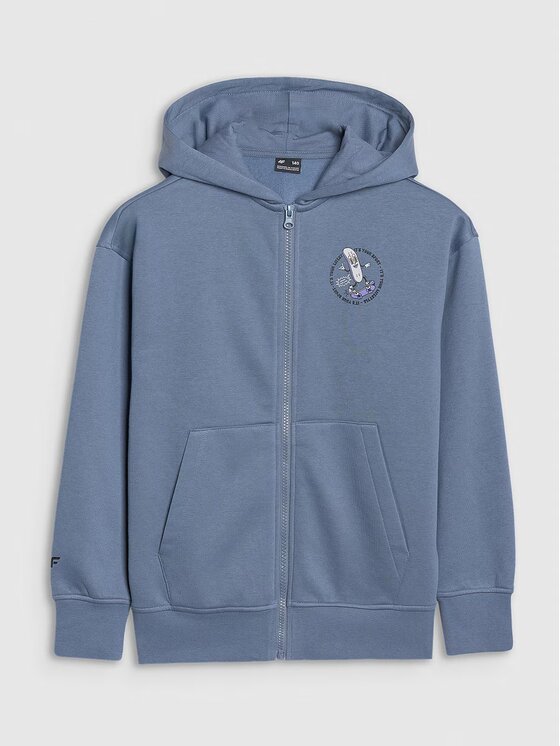 4F 4F Felpa 4FJRSS25TSWSM2042-32S Blu Oversize