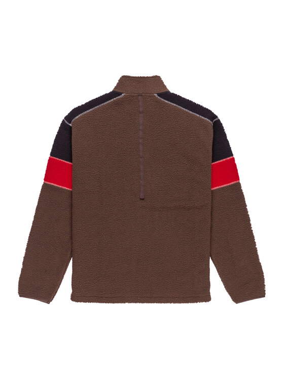 Quiksilver Quiksilver Fleecová mikina Clean Coast Block EQYPF03065 Hnědá Loose Fit