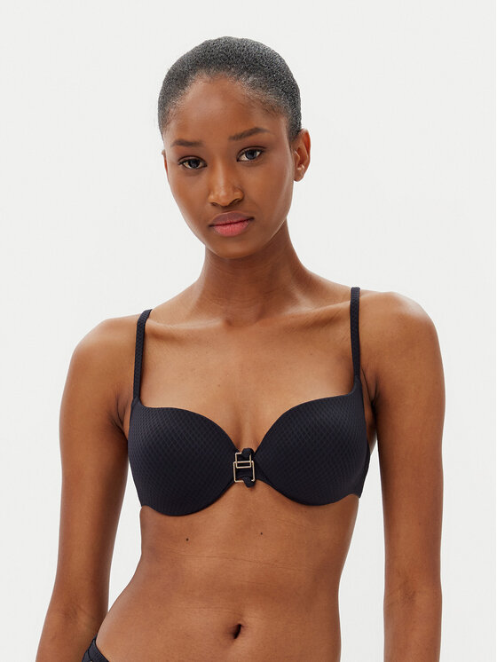 Selmark Selmark Bikini partea de sus BL417 Negru