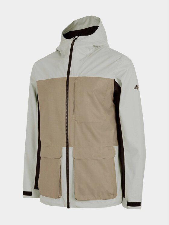 4F 4F Kurtka przejściowa KUM060 Beżowy Comfortable Fit
