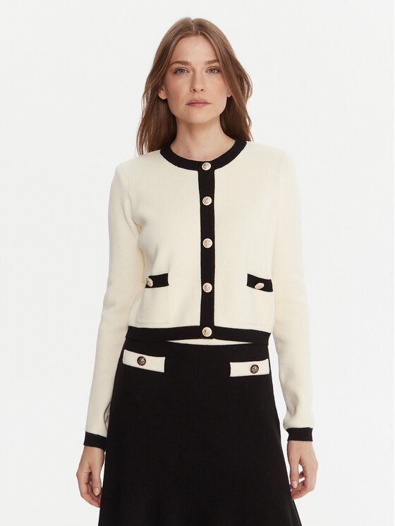 Gaudi Gaudi Strickjacke 521FD53038 Écru Regular Fit