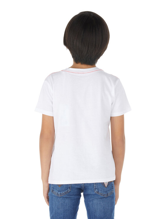 Guess Guess Tricou L73I55 K8HM0 Alb Regular Fit