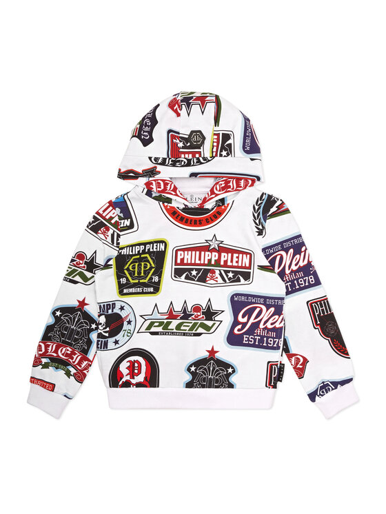 PHILIPP PLEIN PHILIPP PLEIN Bluza 19991 Biały Regular Fit