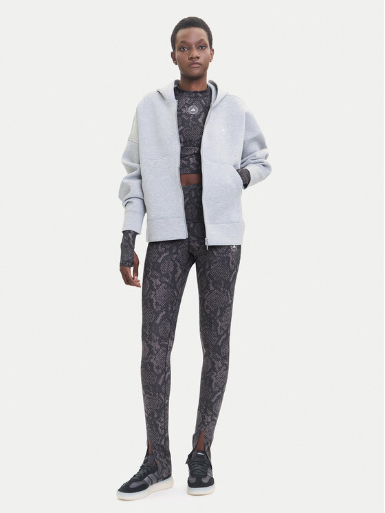 adidas by Stella McCartney adidas by Stella McCartney Majica dugih rukava Scuba JM5792 Siva Loose Fit