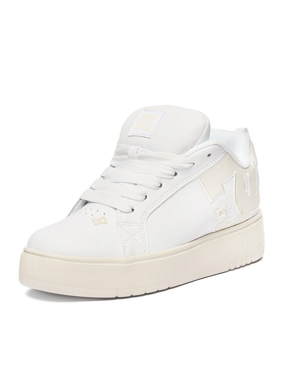 DC Shoes DC Shoes Sneakersy EO-COURT GRAFFIK PLATFORM DC02422102 Biały