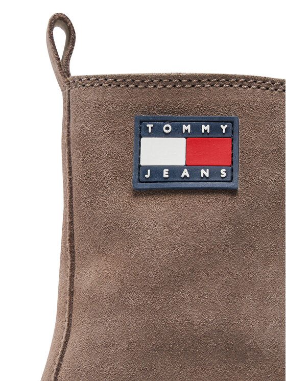 Tommy Jeans Tommy Jeans Μποτάκια Tjw Urban Lace Up Suede EN0EN02630 Καφέ