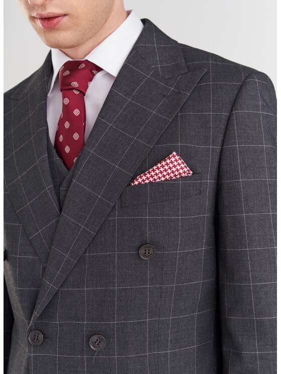 Pako Lorente Pako Lorente Marynarka P24SF-3G-023 Szary Slim Fit
