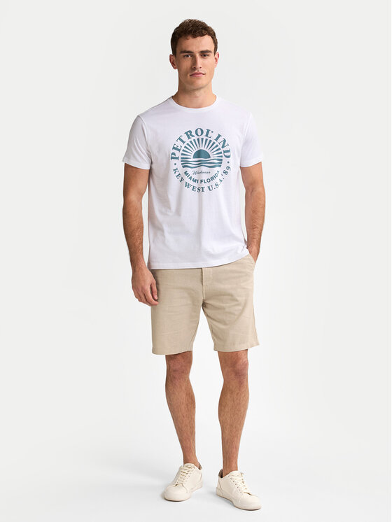 Petrol Industries Petrol Industries Auduma šorti M-1050-SHO538 Bēšs Slim Fit