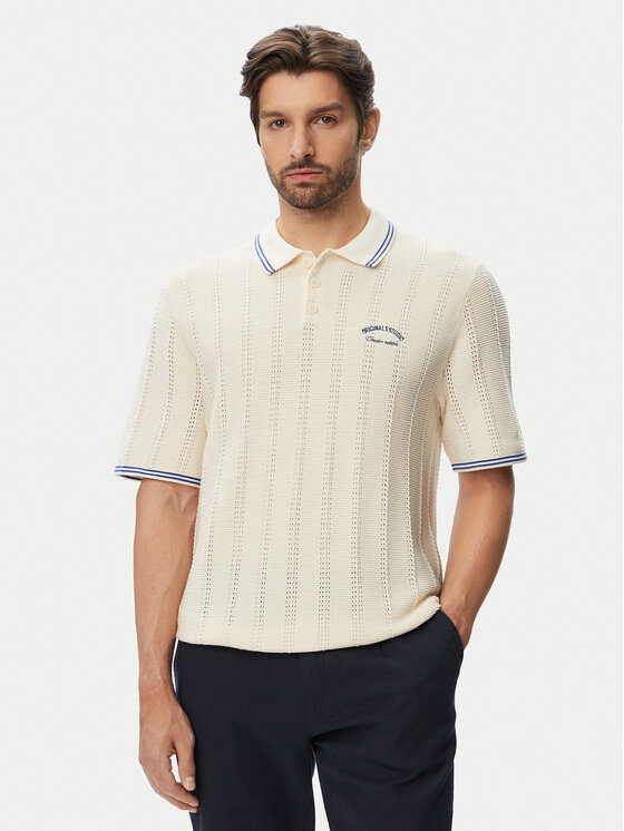 Jack & Jones Tricou polo 12295405 Albastru Regular Fit