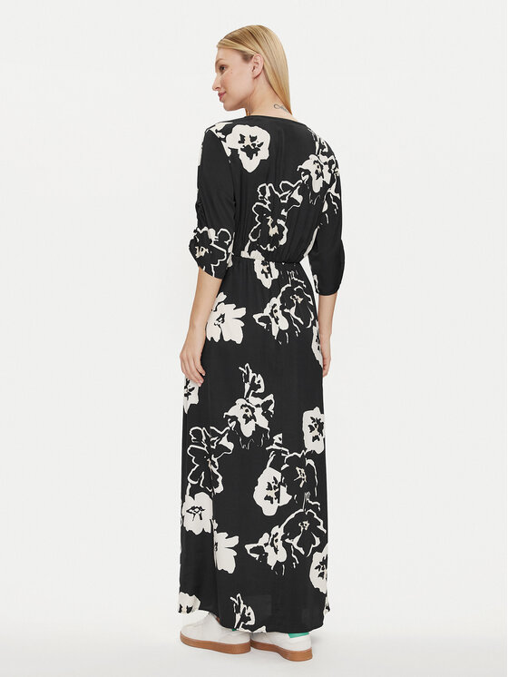 Marc O'Polo Marc O'Polo Sommerkleid 403 1208 21347 Schwarz Relaxed Fit