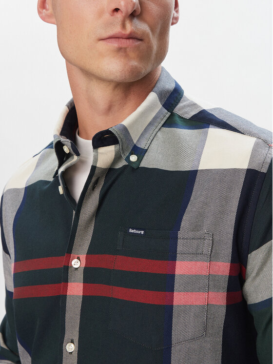 Barbour Barbour Cămașă Dunoon Tartan MSH4980TN57 Verde închis Tailored Fit