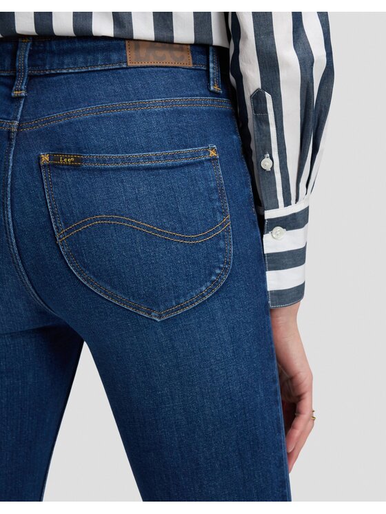 Lee Lee Jeansy SCARLETT HIGH Niebieski Skinny Fit