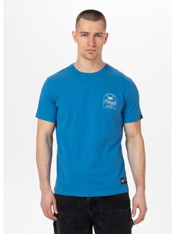 PITBULL PITBULL T-Shirt Koszulka Niebieski Regular Fit