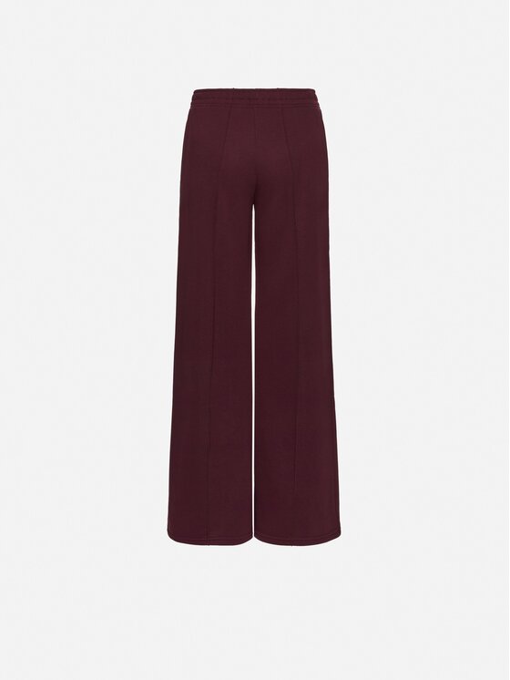 La Mania La Mania Spodnie dresowe APOLLO Bordowy Basic Fit