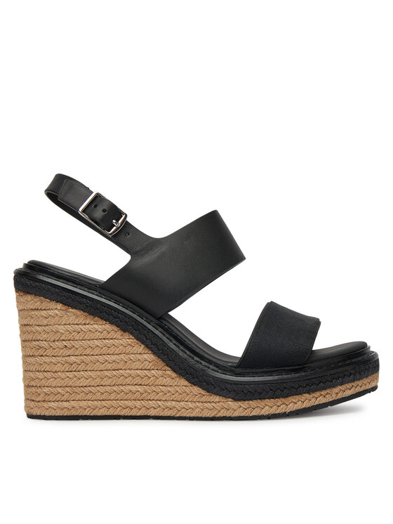 Calvin Klein Calvin Klein Espadrile Wedge Sandal 70 - Jacq HW0HW02386 Negru