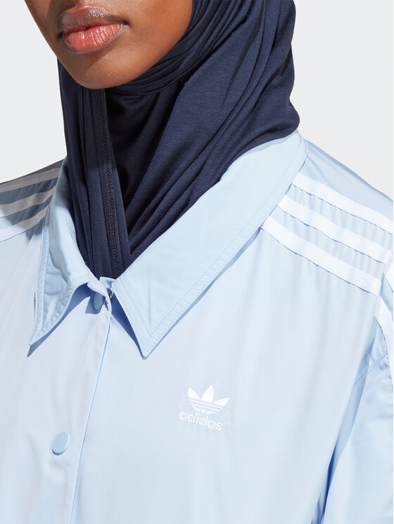 adidas adidas Átmeneti kabát Adicolor Classics 3-Stripes Coach Jacket IC5480 Kék Loose Fit