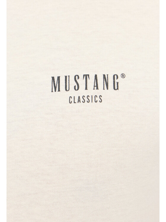 Mustang Mustang T-shirt AUSTIN Beige Straight Fit