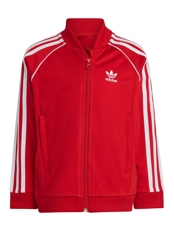 adidas adidas Dres adicolor SST IX7625 Czerwony Regular Fit
